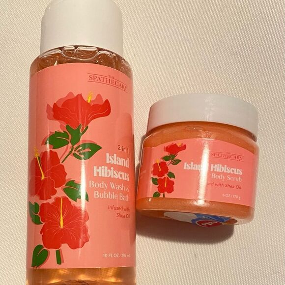 🛍️The Spathecary 2 in 1 Island Hibiscus 🌺 Body Wash& Body Scrub🔥 - Picture 4 of 9